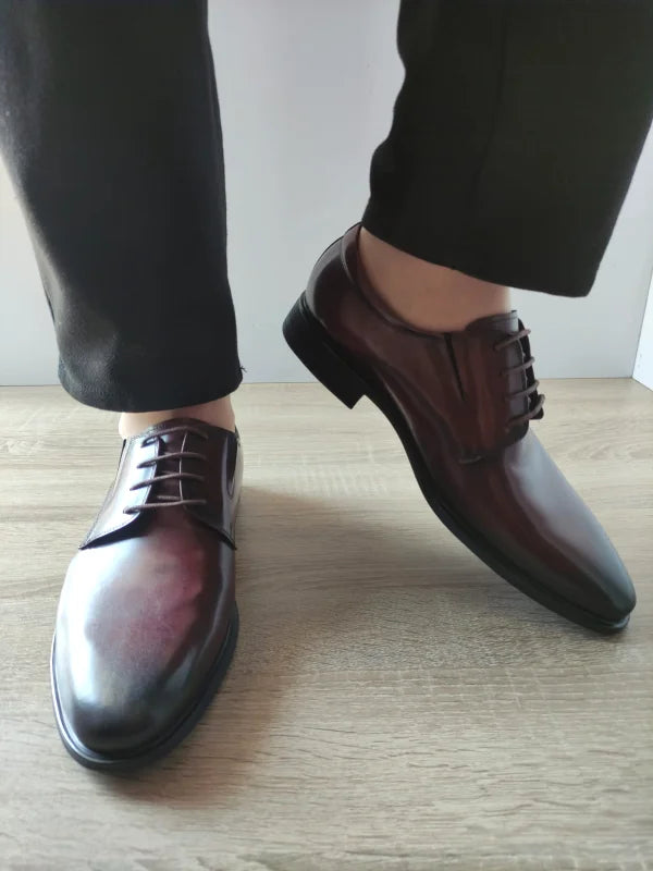 PANTOFI ELEGANTI BARBATI ELDEMAS 7065-056 WINE (BORDO) - imagine 4