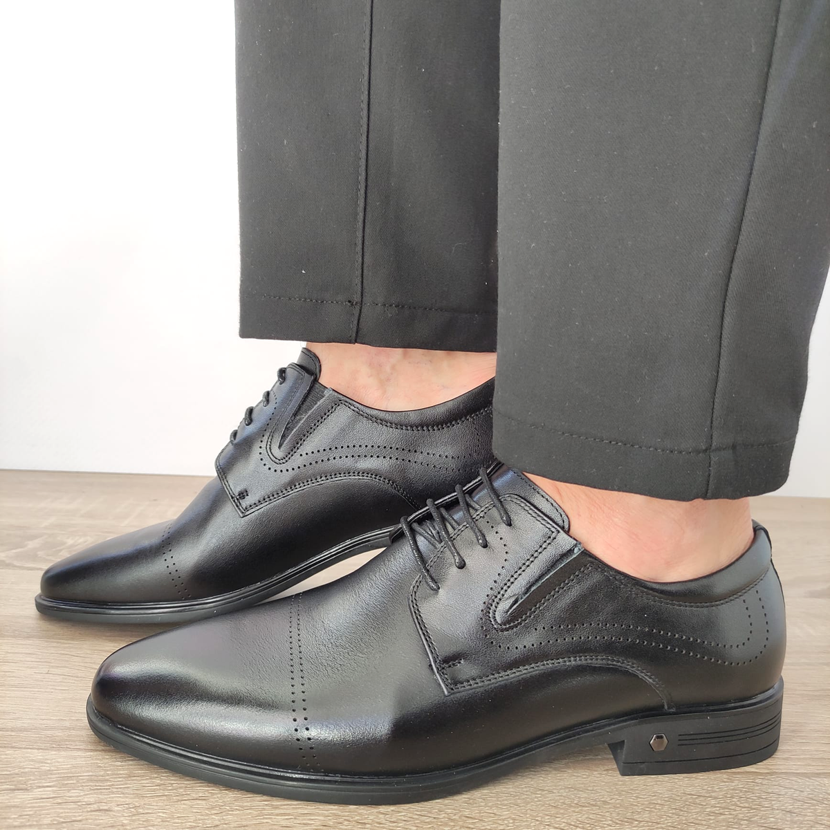 PANTOFI ELEGANTI BARBATI ELDEMAS 7065-844 NEGRI - imagine 7