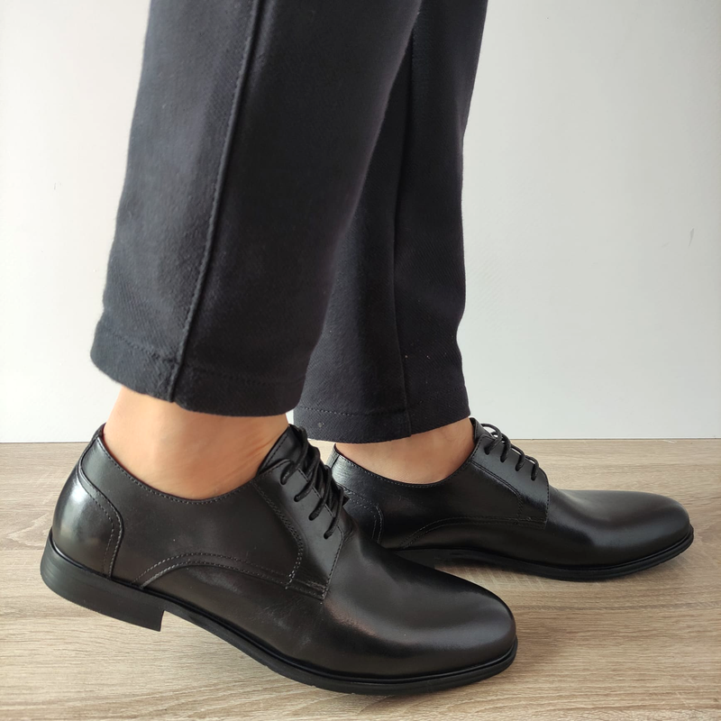 PANTOFI ELEGANTI BARBATI ELDEMAS 9122-3 NEGRI - imagine 2