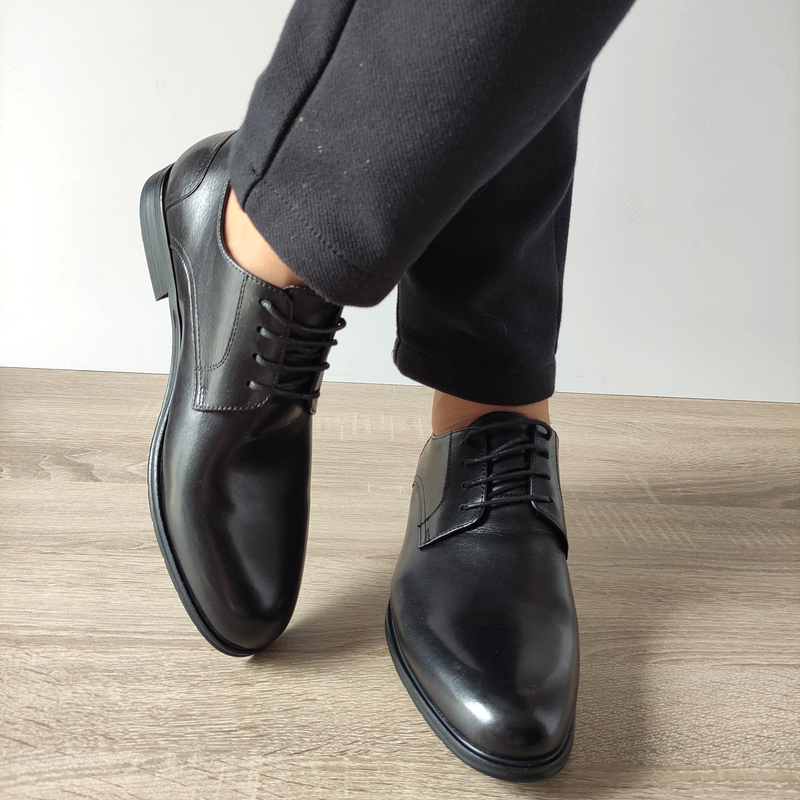 PANTOFI ELEGANTI BARBATI ELDEMAS 9122-3 NEGRI - imagine 5