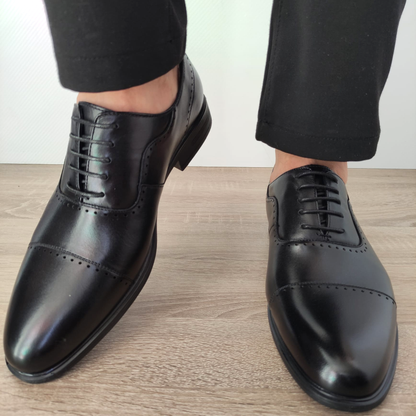 PANTOFI ELEGANTI BARBATI ELDEMAS F066-023 NEGRI