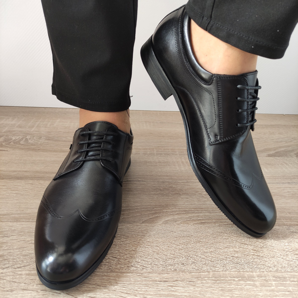 PANTOFI ELEGANTI BARBATI ELDEMAS F4155-361 NEGRI - imagine 3