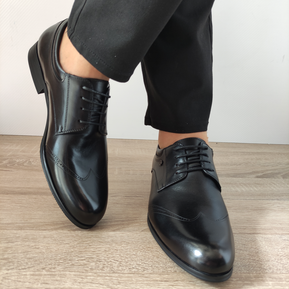PANTOFI ELEGANTI BARBATI ELDEMAS F4155-361 NEGRI - imagine 4
