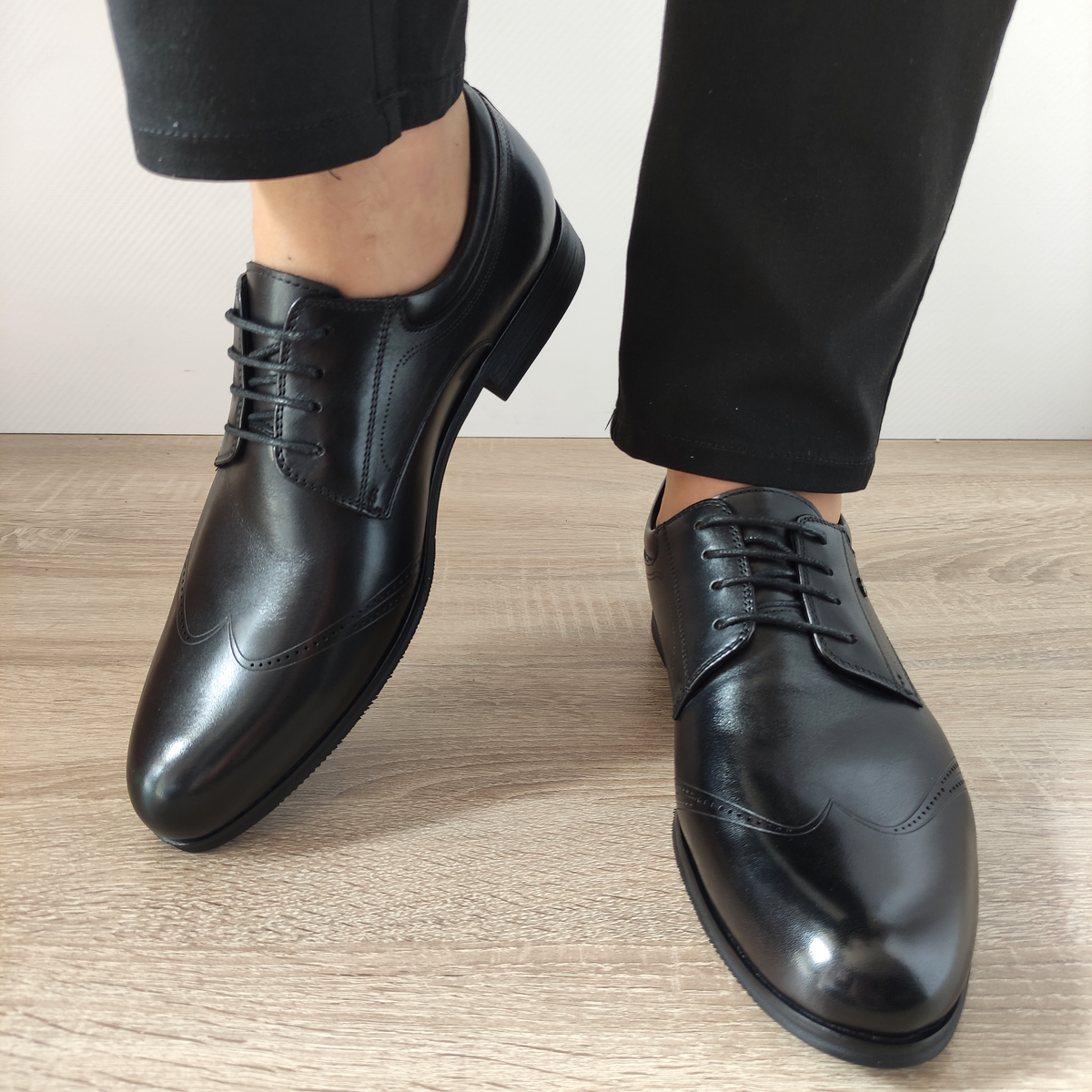 PANTOFI ELEGANTI BARBATI ELDEMAS F4155-361 NEGRI - imagine 5