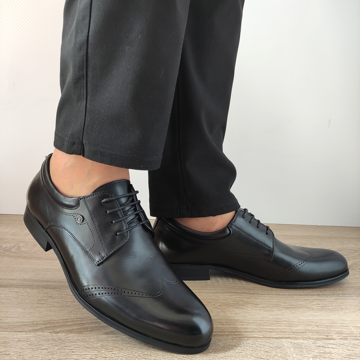PANTOFI ELEGANTI BARBATI ELDEMAS F4155-361 NEGRI - imagine 6