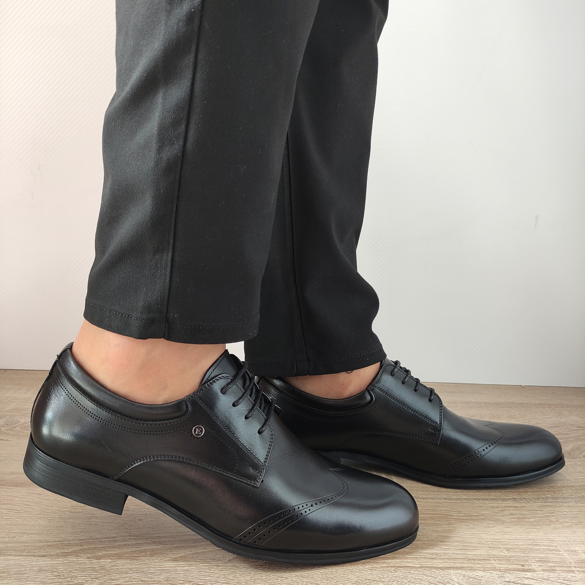 PANTOFI ELEGANTI BARBATI ELDEMAS F4155-361 NEGRI - imagine 2