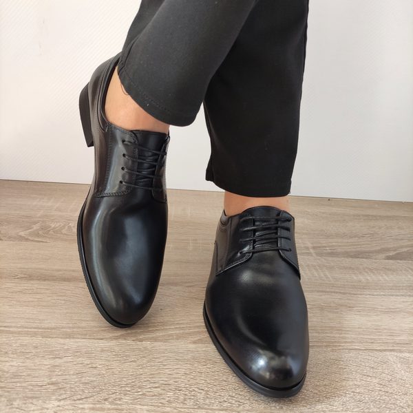 PANTOFI ELEGANTI BARBATI ELDEMAS F4155-362 NEGRI - imagine 5