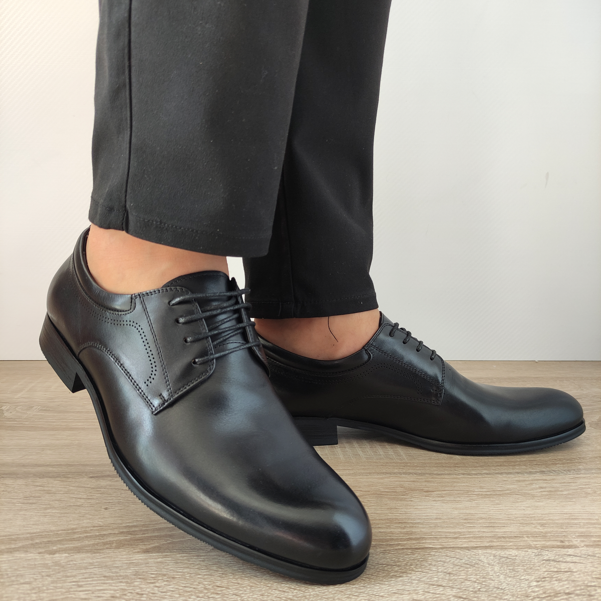 PANTOFI ELEGANTI BARBATI ELDEMAS F4155-362 NEGRI - imagine 6