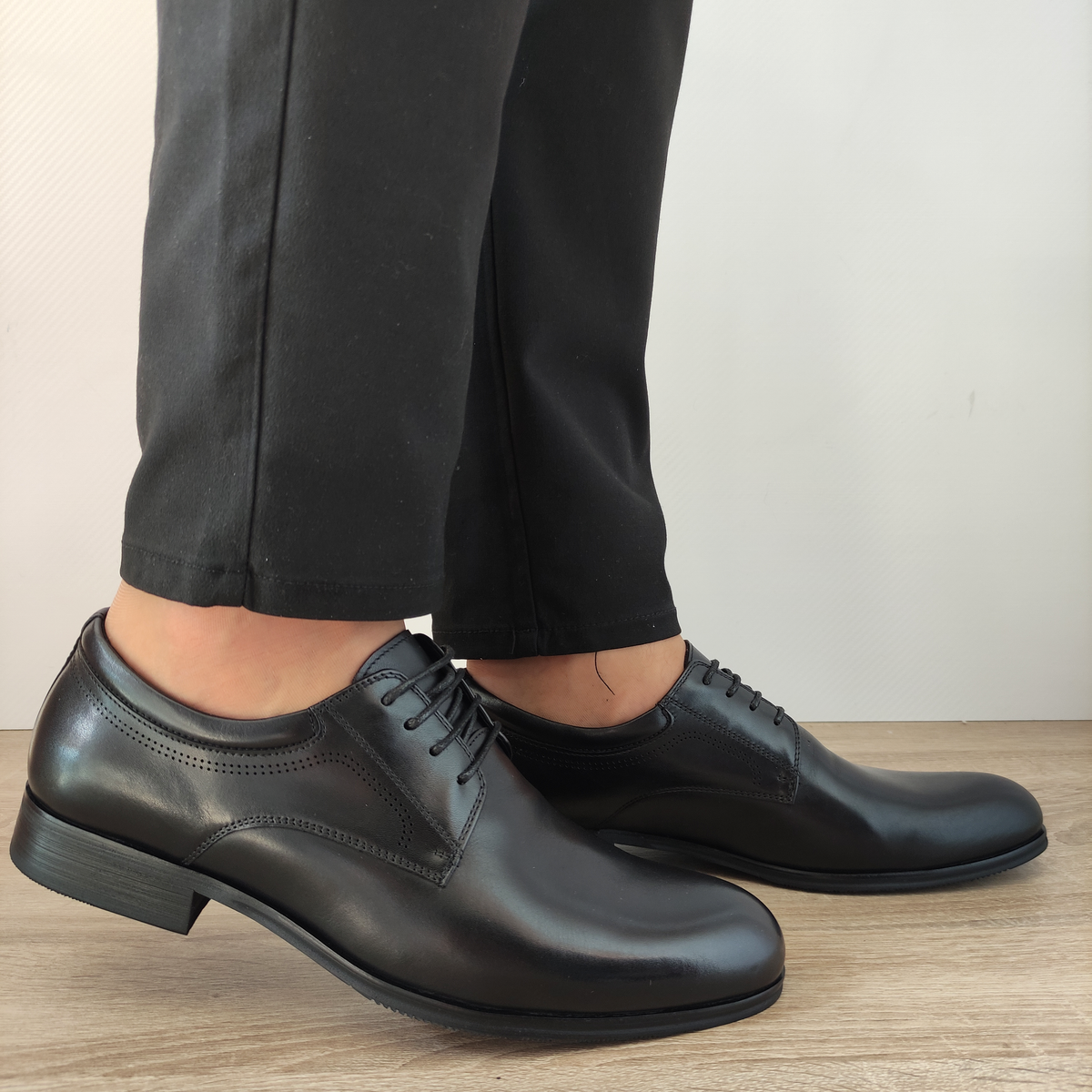 PANTOFI ELEGANTI BARBATI ELDEMAS F4155-362 NEGRI - imagine 2