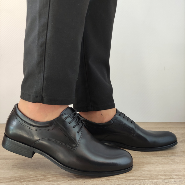 PANTOFI ELEGANTI BARBATI ELDEMAS F4155-362 NEGRI - imagine 2