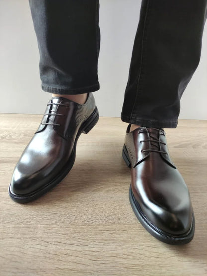 PANTOFI ELEGANTI BARBATI ELDEMAS FKH9611 COFFEE
