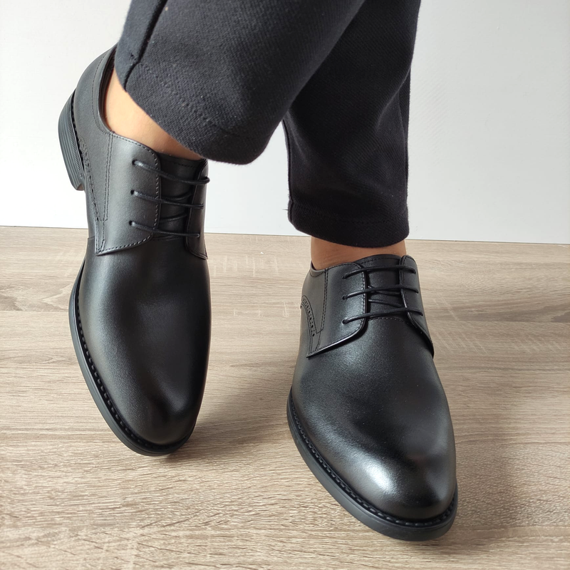 PANTOFI ELEGANTI BARBATI ELDEMAS HKH2558 NEGRI - imagine 4