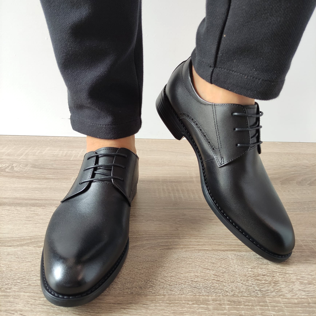 PANTOFI ELEGANTI BARBATI ELDEMAS HKH2558 NEGRI - imagine 6
