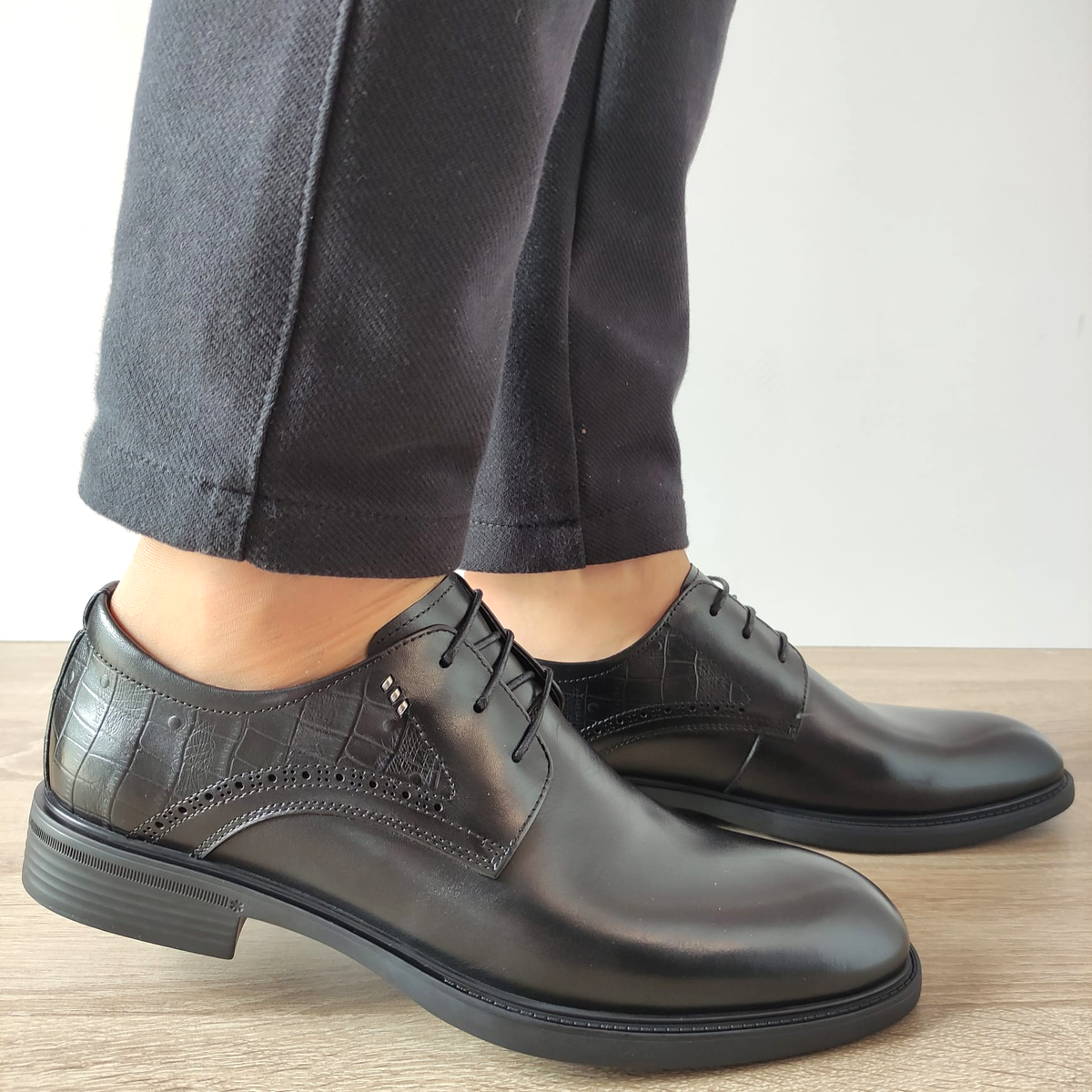 PANTOFI ELEGANTI BARBATI ELDEMAS TKH1352 NEGRI - imagine 2