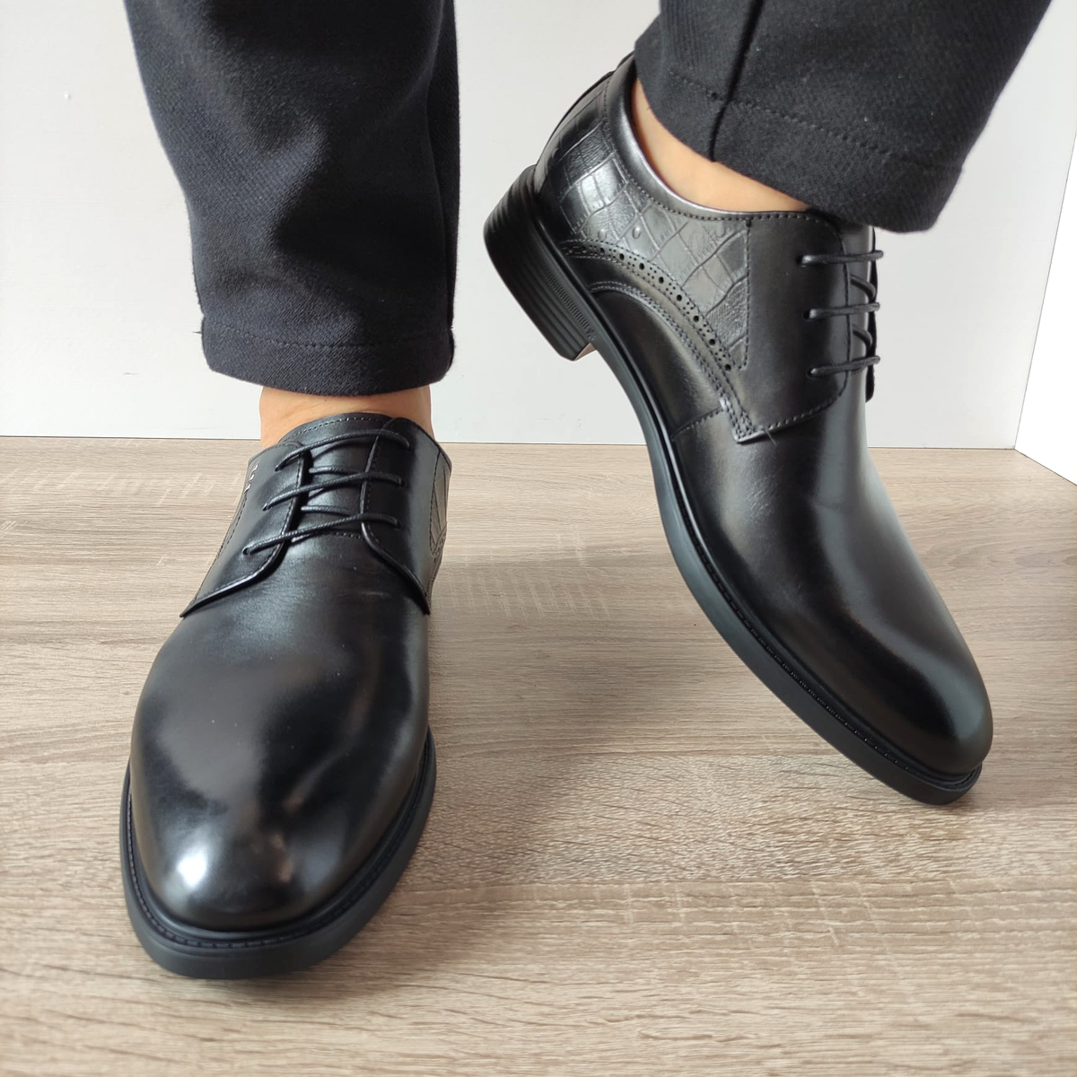 PANTOFI ELEGANTI BARBATI ELDEMAS TKH1352 NEGRI - imagine 5