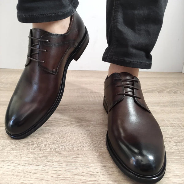 PANTOFI ELEGANTI BARBATI GORETTI 103-59B-19 MARO - imagine 3