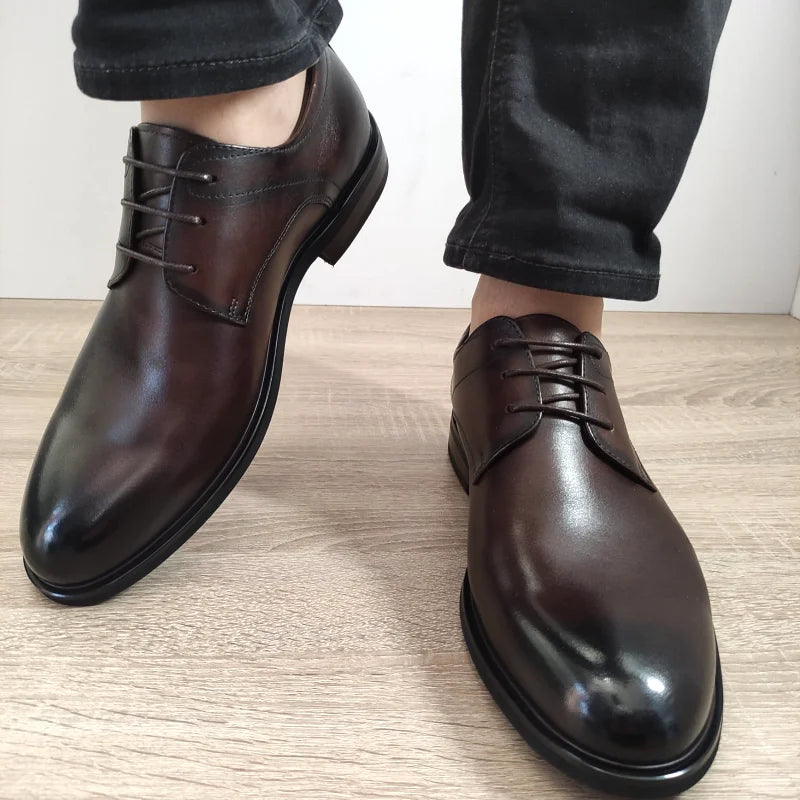 PANTOFI ELEGANTI BARBATI GORETTI 103-59B-19 MARO - imagine 3