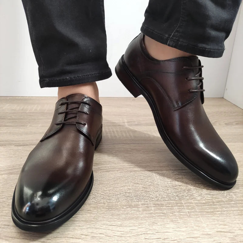 PANTOFI ELEGANTI BARBATI GORETTI 103-59B-19 MARO - imagine 5