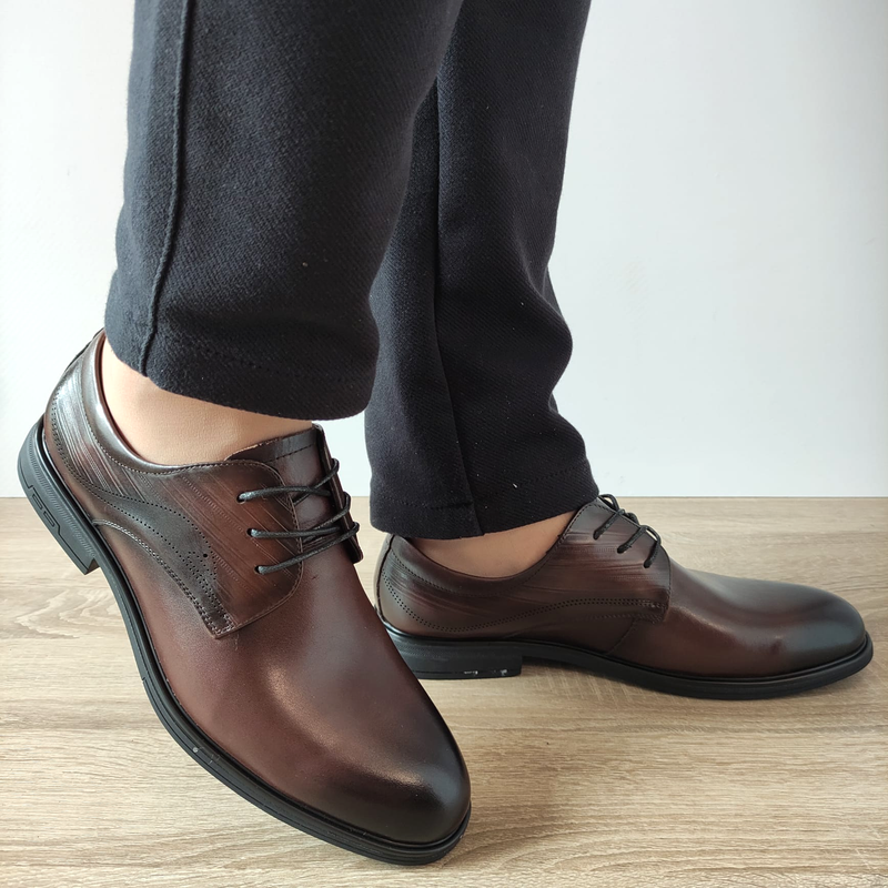 PANTOFI ELEGANTI BARBATI MELS 10577 MARO - imagine 3