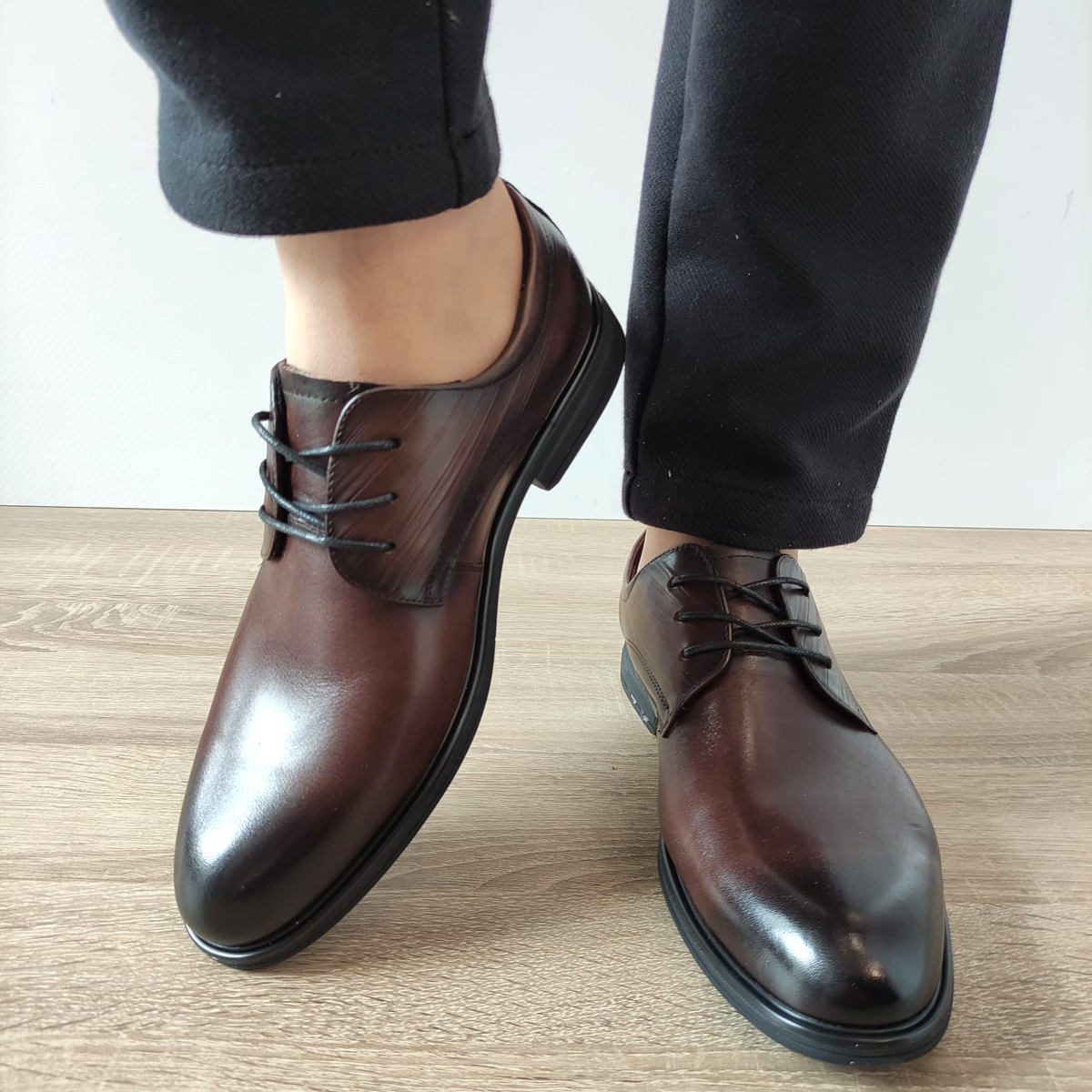 PANTOFI ELEGANTI BARBATI MELS 10577 MARO - imagine 4