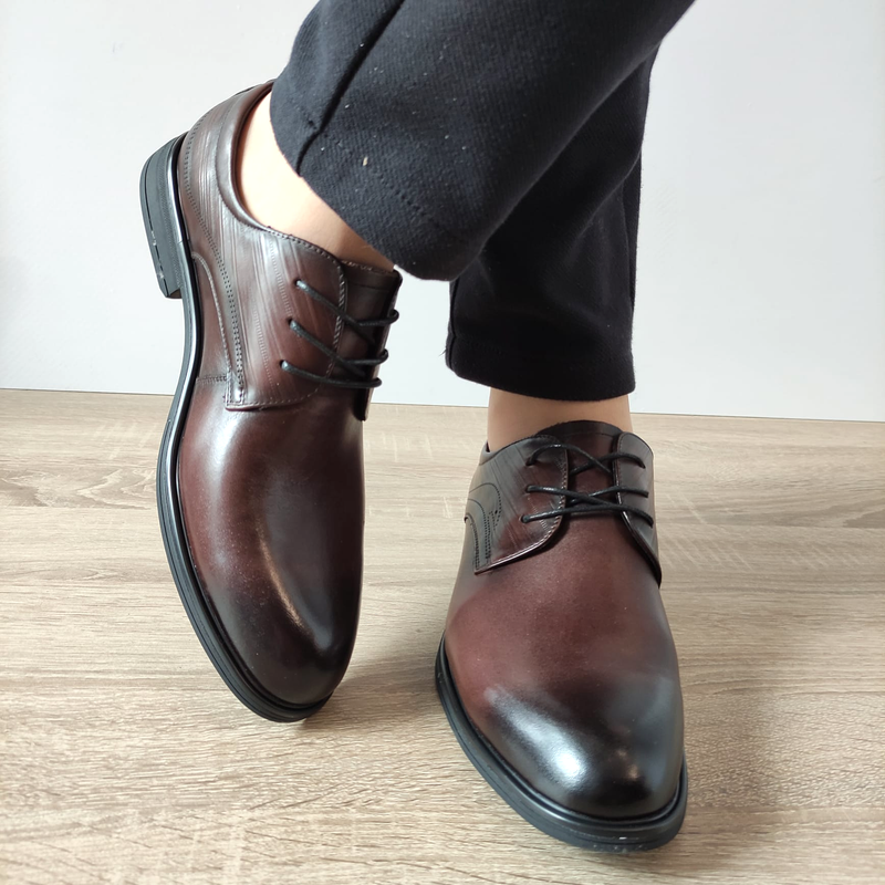 PANTOFI ELEGANTI BARBATI MELS 10577 MARO - imagine 5