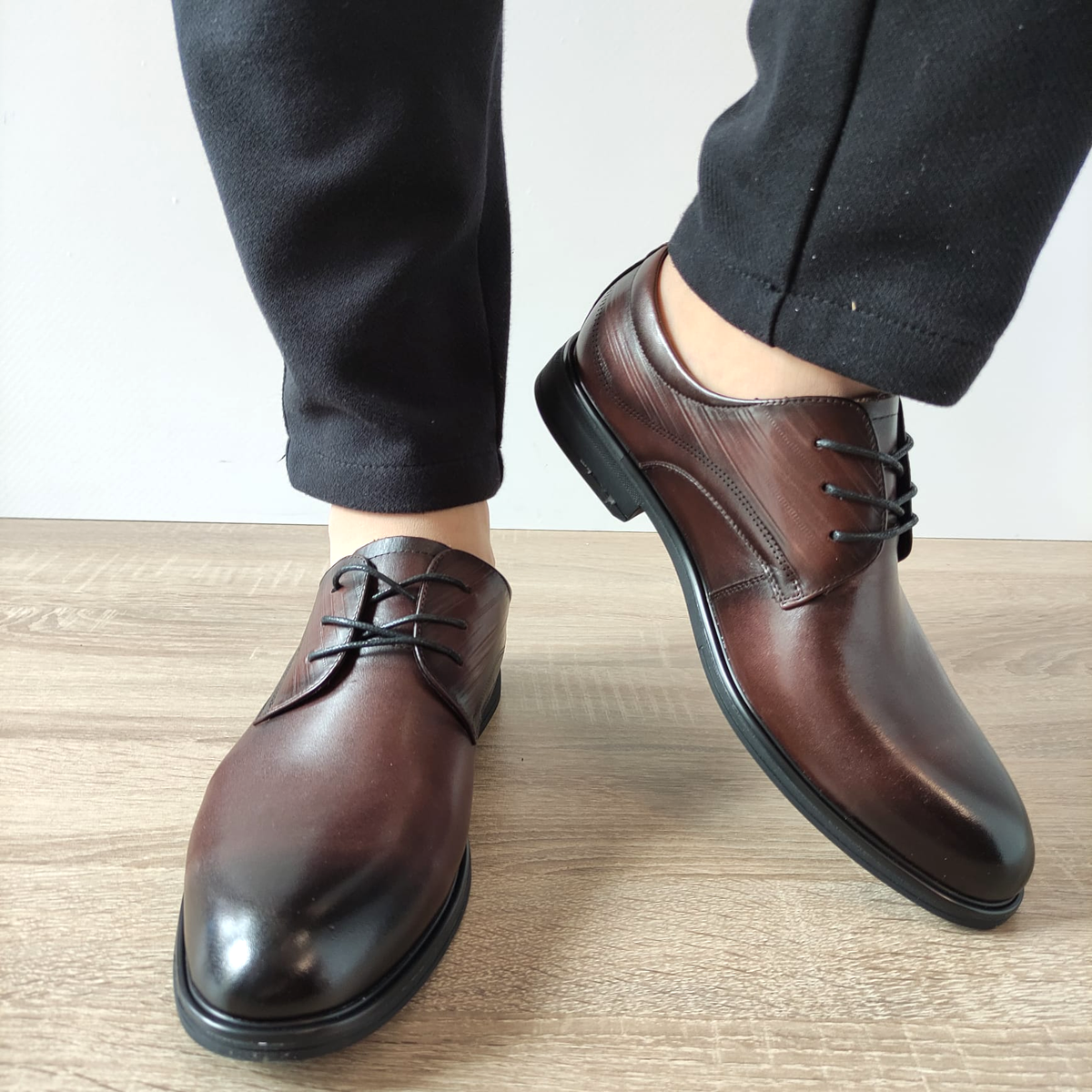 PANTOFI ELEGANTI BARBATI MELS 10577 MARO - imagine 6