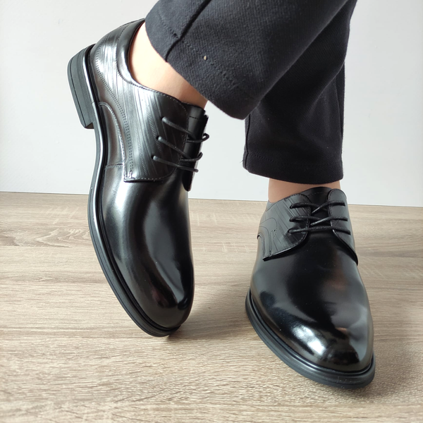 PANTOFI ELEGANTI BARBATI MELS 10577 NEGRI - imagine 3