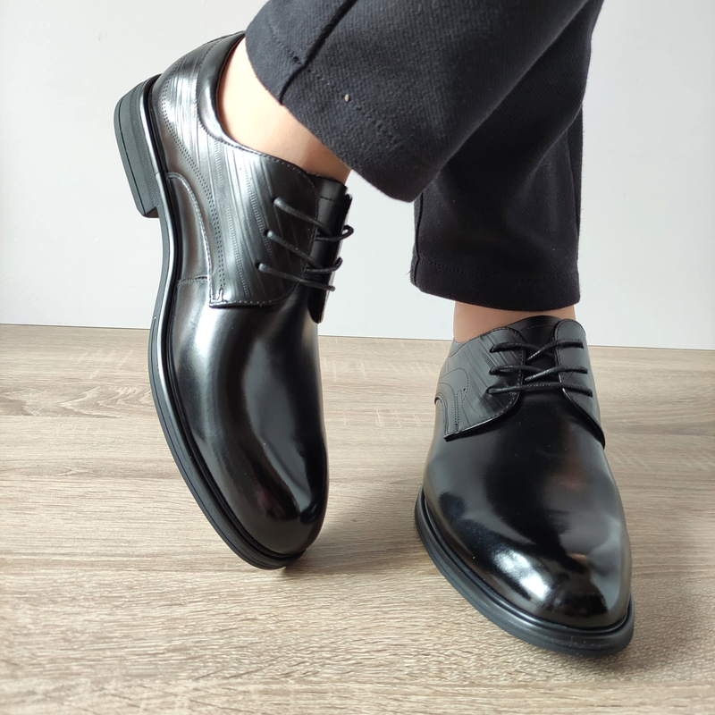 PANTOFI ELEGANTI BARBATI MELS 10577 NEGRI - imagine 3