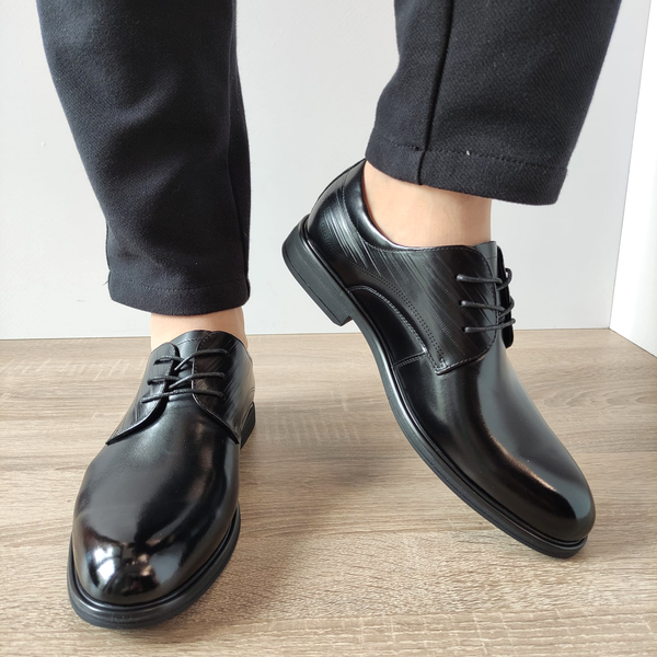 PANTOFI ELEGANTI BARBATI MELS 10577 NEGRI - imagine 5
