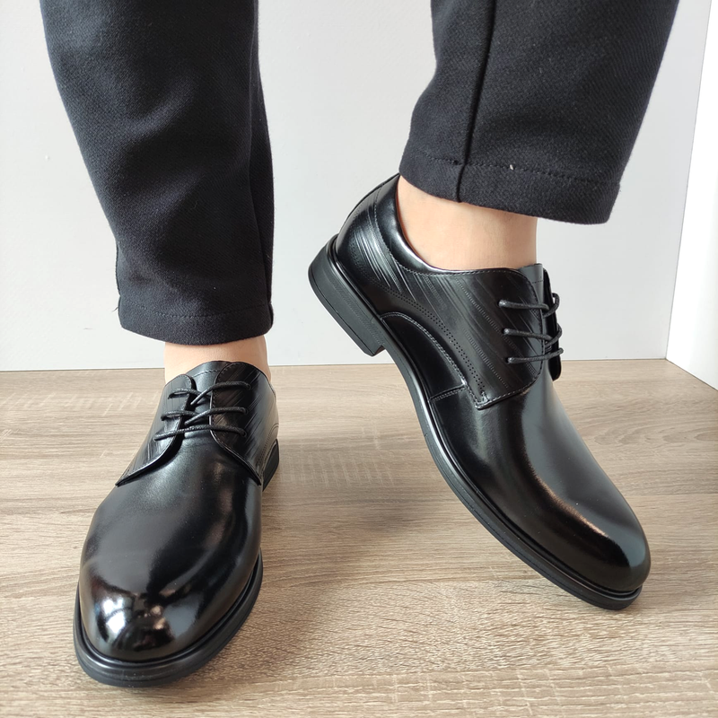PANTOFI ELEGANTI BARBATI MELS 10577 NEGRI - imagine 5