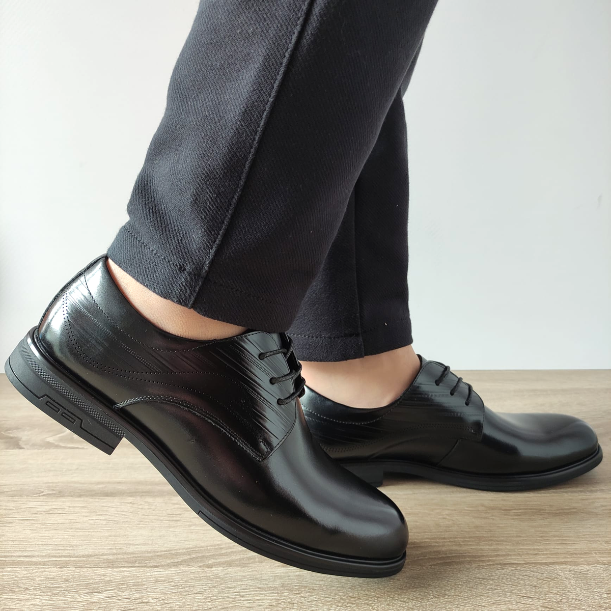 PANTOFI ELEGANTI BARBATI MELS 10577 NEGRI - imagine 6