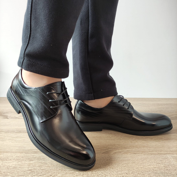 PANTOFI ELEGANTI BARBATI MELS 10577 NEGRI - imagine 2