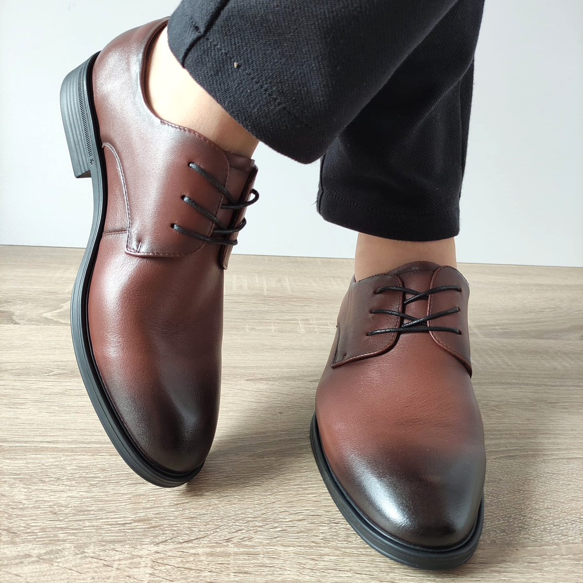PANTOFI ELEGANTI BARBATI MELS 10663 MARO - imagine 3