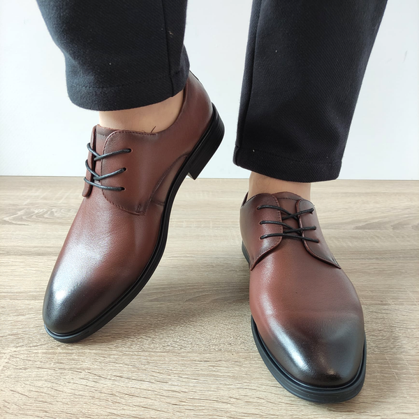 PANTOFI ELEGANTI BARBATI MELS 10663 MARO - imagine 4