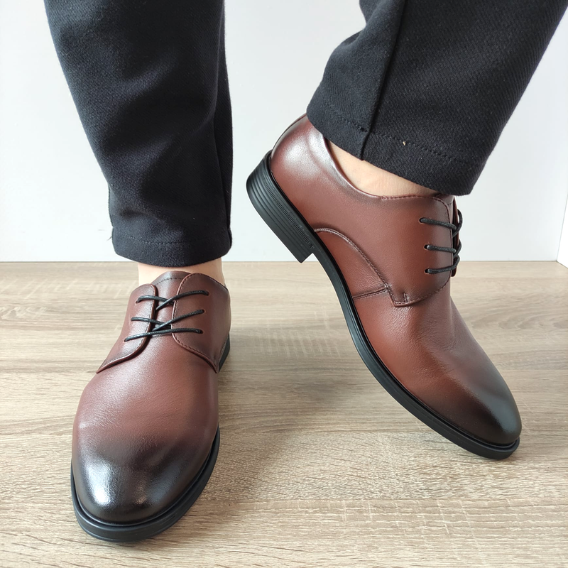 PANTOFI ELEGANTI BARBATI MELS 10663 MARO - imagine 5