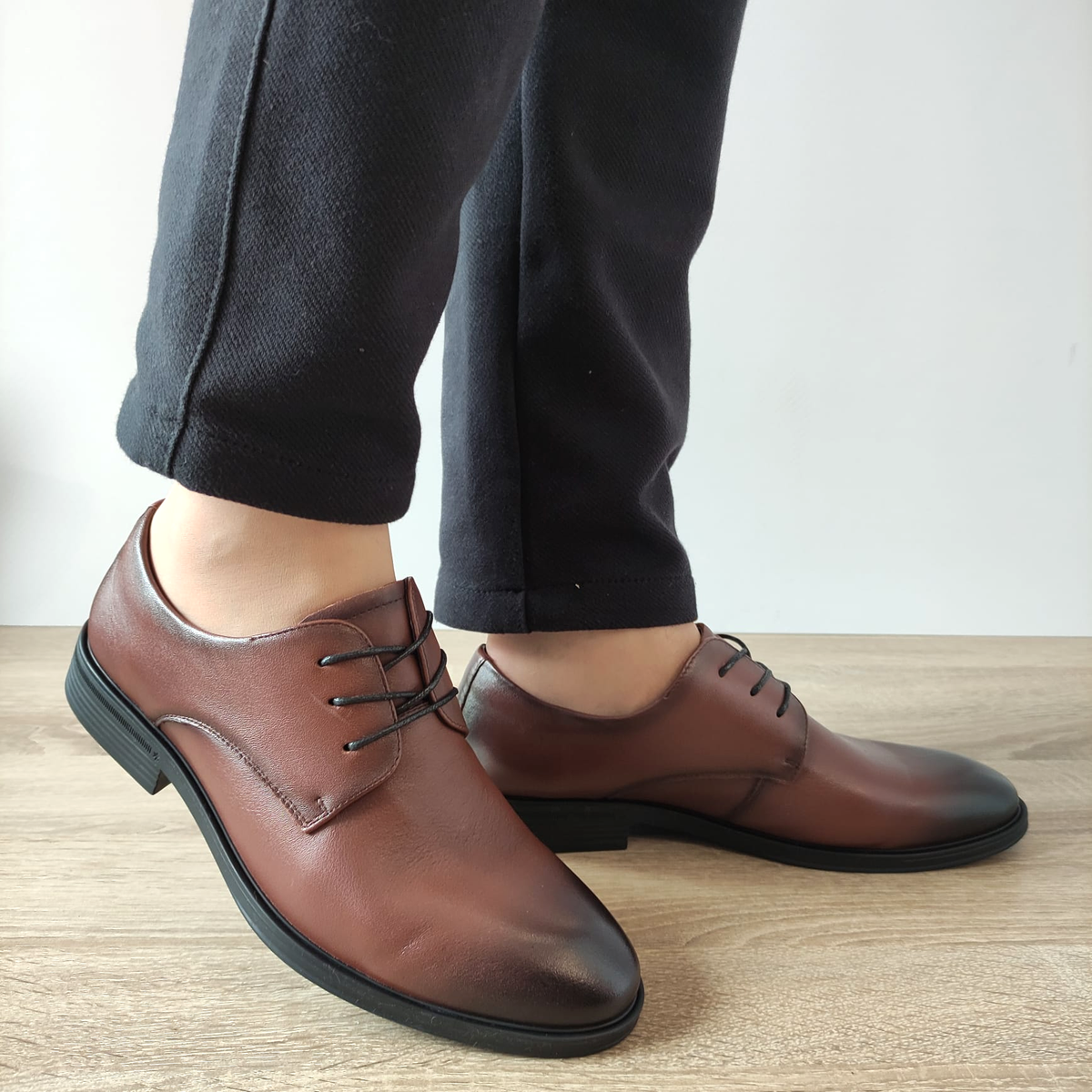 PANTOFI ELEGANTI BARBATI MELS 10663 MARO - imagine 6
