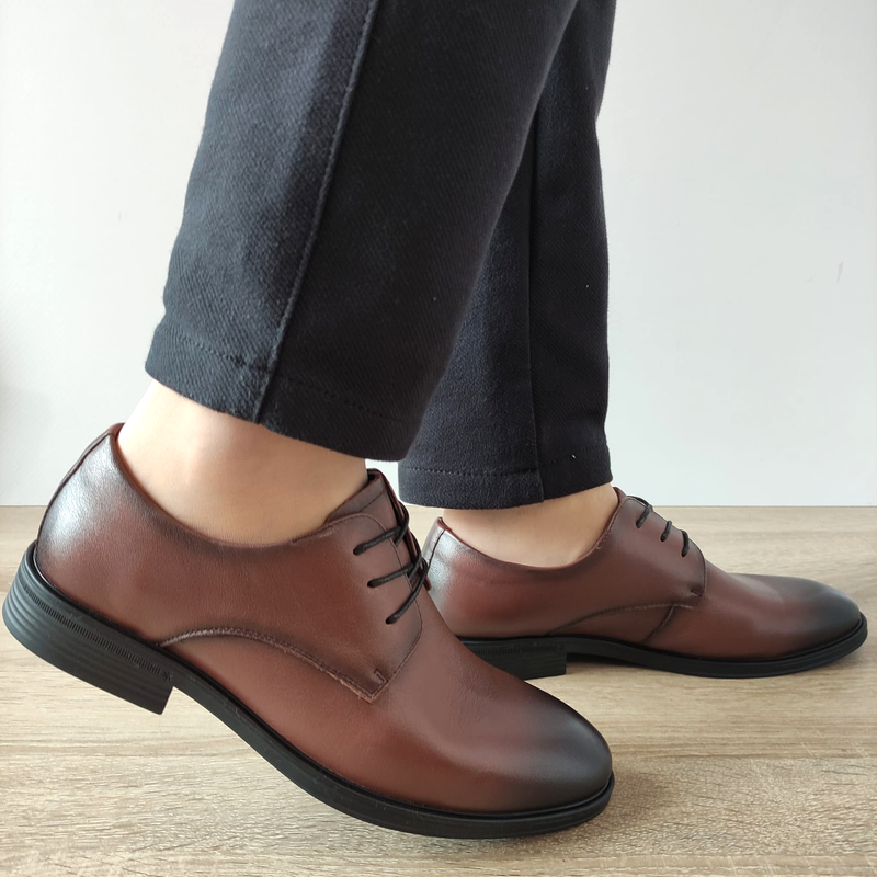 PANTOFI ELEGANTI BARBATI MELS 10663 MARO - imagine 2