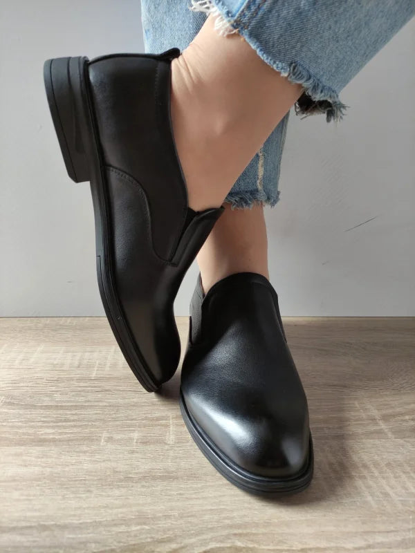 PANTOFI ELEGANTI BARBATI MELS 8088S NEGRI - imagine 5