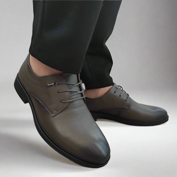 PANTOFI ELEGANTI BARBATI MELS 917083 GRI - imagine 3