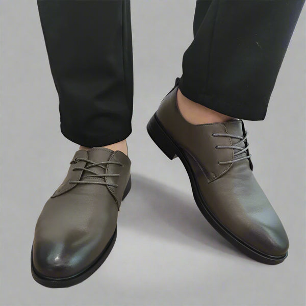 PANTOFI ELEGANTI BARBATI MELS 917083 GRI - imagine 5