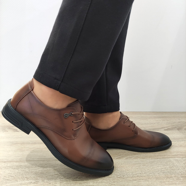 PANTOFI ELEGANTI BARBATI MELS B16233 MARO - imagine 2