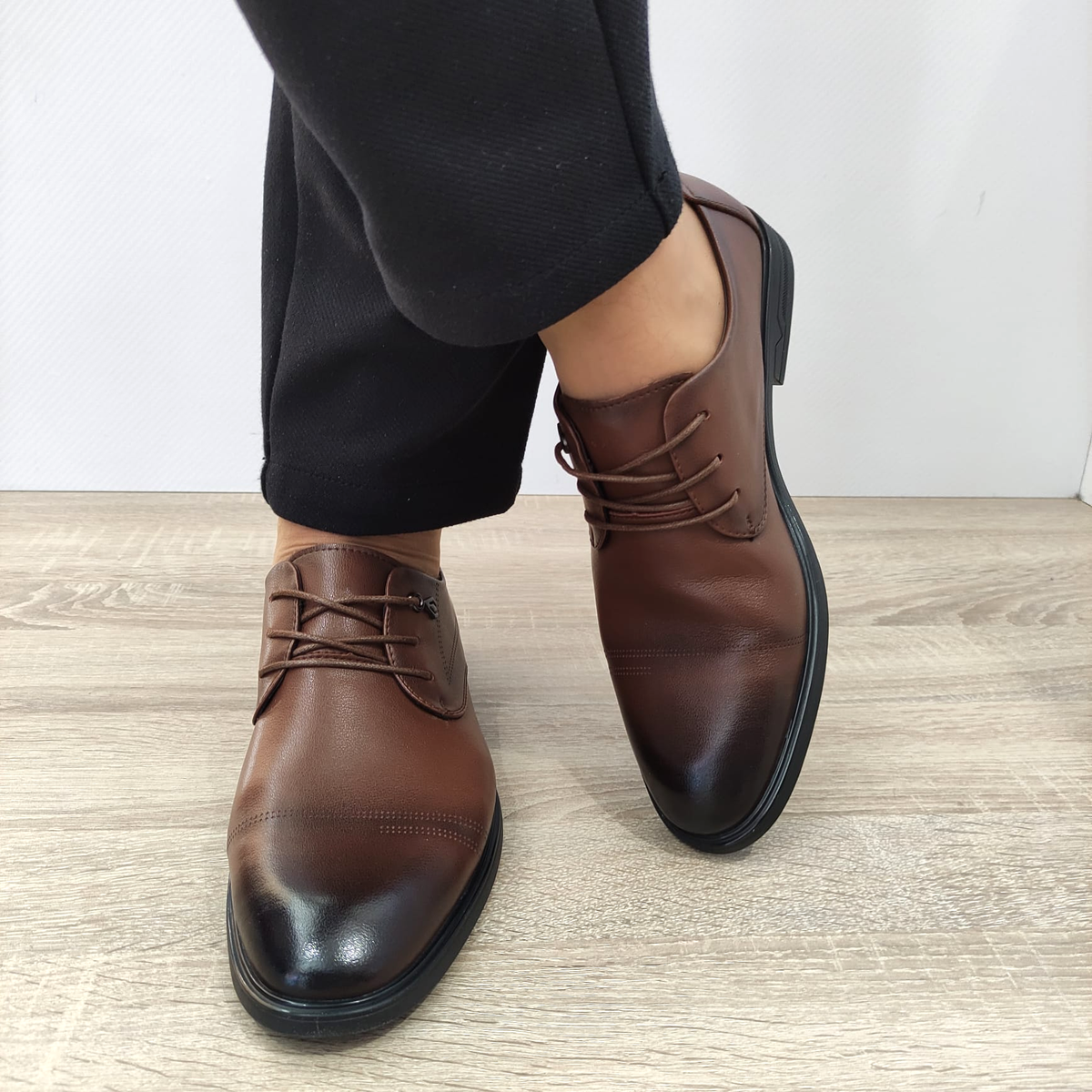 PANTOFI ELEGANTI BARBATI MELS B16233 MARO - imagine 3