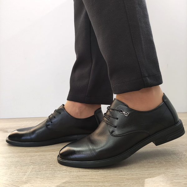 PANTOFI ELEGANTI BARBATI MELS B16233 NEGRI - imagine 2