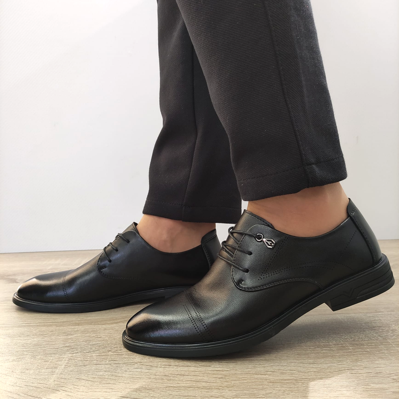 PANTOFI ELEGANTI BARBATI MELS B16233 NEGRI - imagine 2