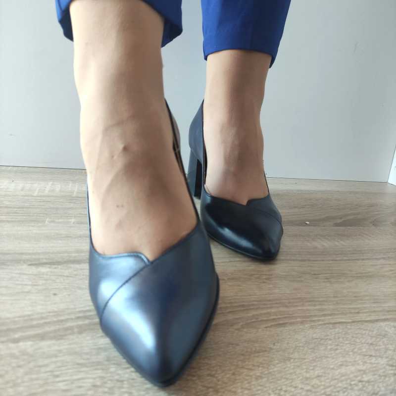 PANTOFI ELEGANTI DAMA ANTONO 14462 BLEUMARIN - imagine 5