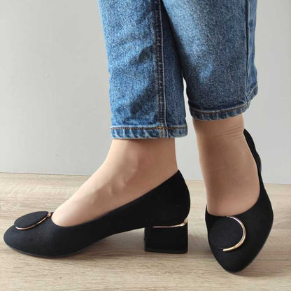 PANTOFI ELEGANTI DAMA AGA E1481 19 NEGRI VELUR