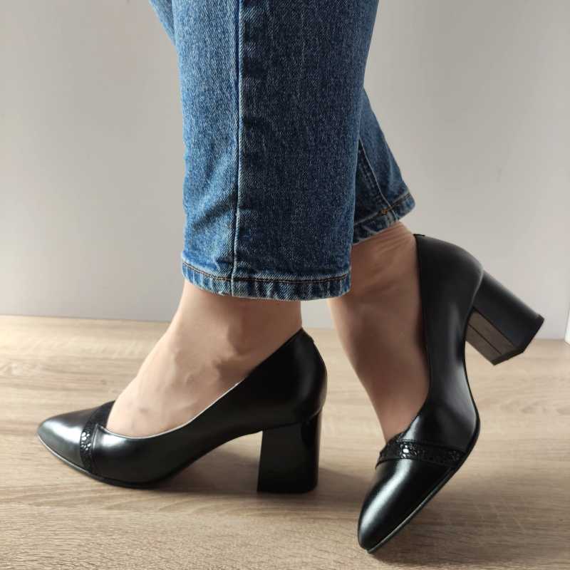 PANTOFI ELEGANTI DAMA ANTONIO 13462 NEGRI - imagine 5