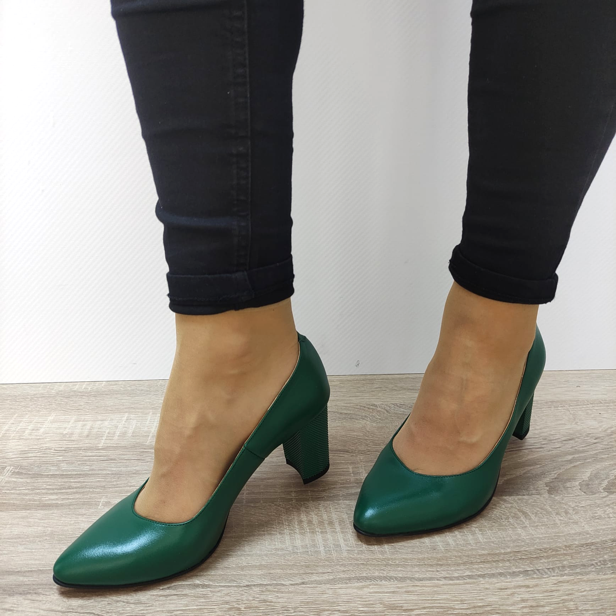 PANTOFI ELEGANTI DAMA ANTONIO 21216 VERZI - imagine 5