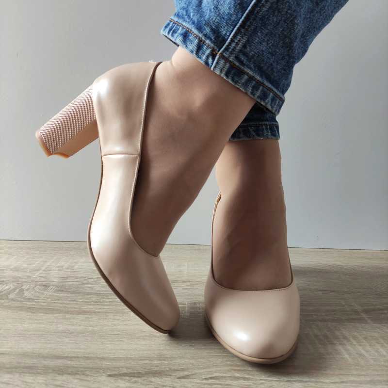 PANTOFI ELEGANTI DAMA ANTONIO 23336 IVOAR + TOC FORO - imagine 5