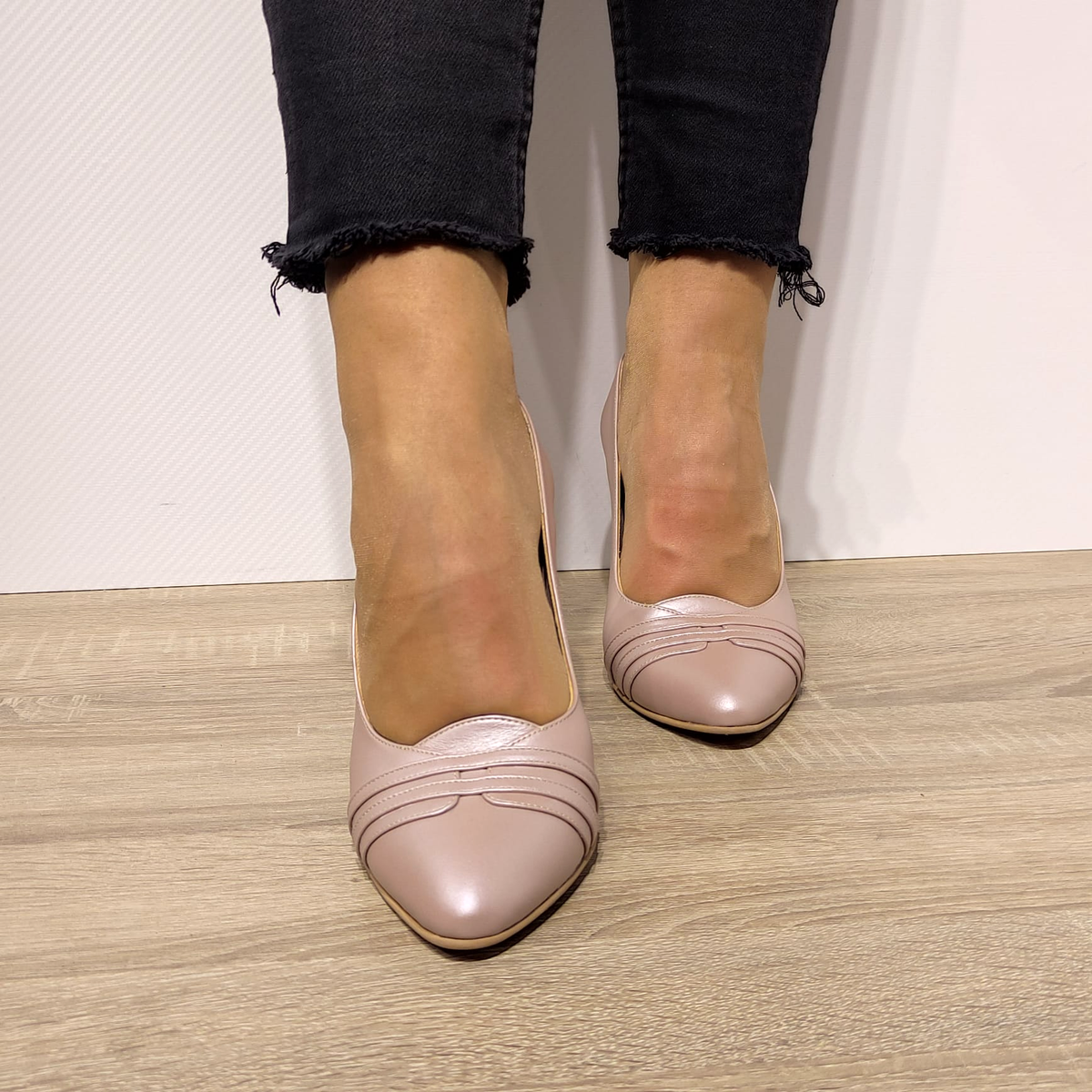 PANTOFI ELEGANTI DAMA ANTONIO 32216 GREJ SIDEF - imagine 7